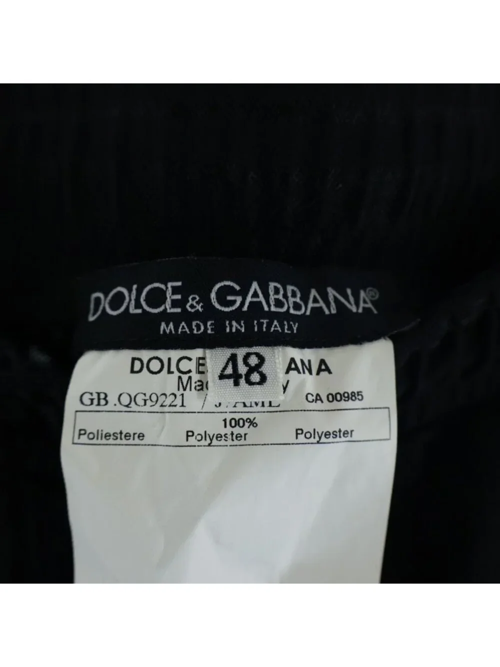 Dolce & Gabbana Striped Truck Pants Black QG